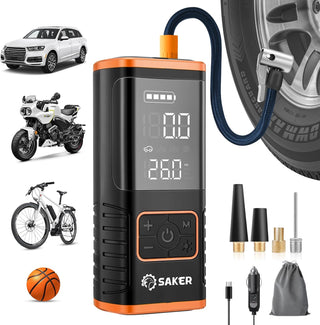 SAKER Tire Inflator Portable Air Compressor, Faster Portable Air Pump