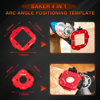 SAKER® 4 In 1 Arc Angle Positioning Template