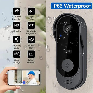 Sakerplus Wireless Video Doorbell Camera with Chime