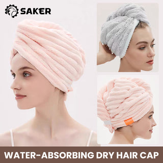 SAKER® Coral Fleece Hair Drying Cap