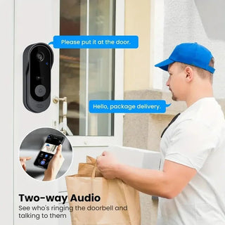 Sakerplus Wireless Video Doorbell Camera with Chime