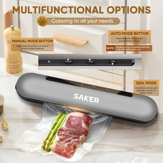 SAKER® Vacuum Sealer Machine Cordless