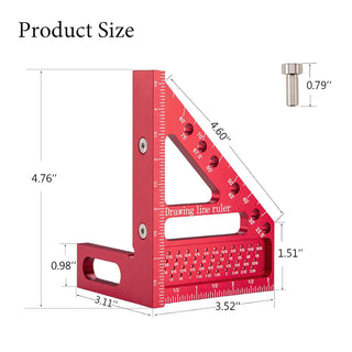 SAKER® Woodworking Scriber Marking Line Ruler