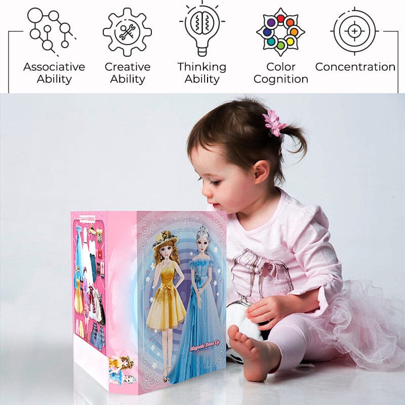 Sank Magnetic Princess Dress Up Doll – Sakertool