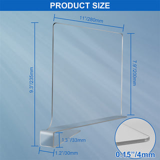 SAKER® Clear Acrylic Shelf Dividers for Closet Organization