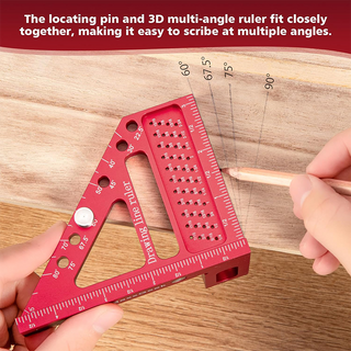 SAKER® Woodworking Scriber Marking Line Ruler