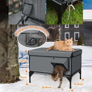 Saker Premium Heated Cat House