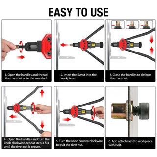 Saker 16-Inch Manual Rivet Nut Tool