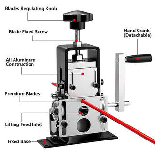 Saker Drill Powered Hand Crank Wire Stripper Tool