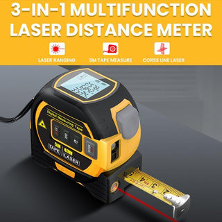 SAKER® Portable 3-in-1 Infrared Laser Tape Measuring