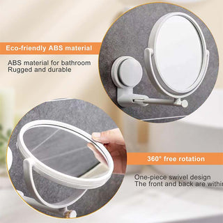 SAKER® Suction Cup Foldable Makeup Mirror