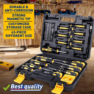 SAKER Magnetic Screwdrivers Set with Case(43PCS)