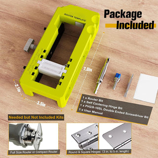 SAKER Door Hinge Router Template