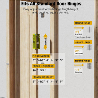 SAKER Door Hinge Router Template