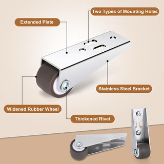 Saker Galvanized Mini Directional Caster