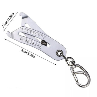 SAKER Bolt Size Checker Keychain